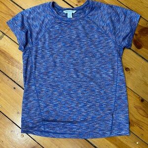 Athleta Blue and Pink Textured Top size XS